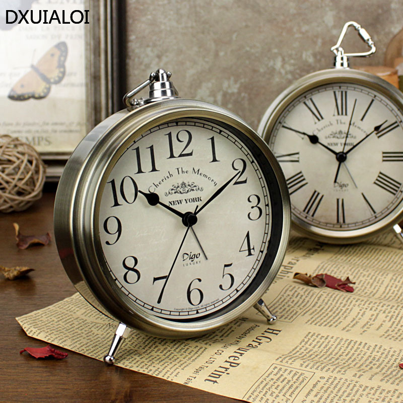 Vintage Alarm Clock - DXUIALOI Sveglia da Tavolo Retrò Semplice