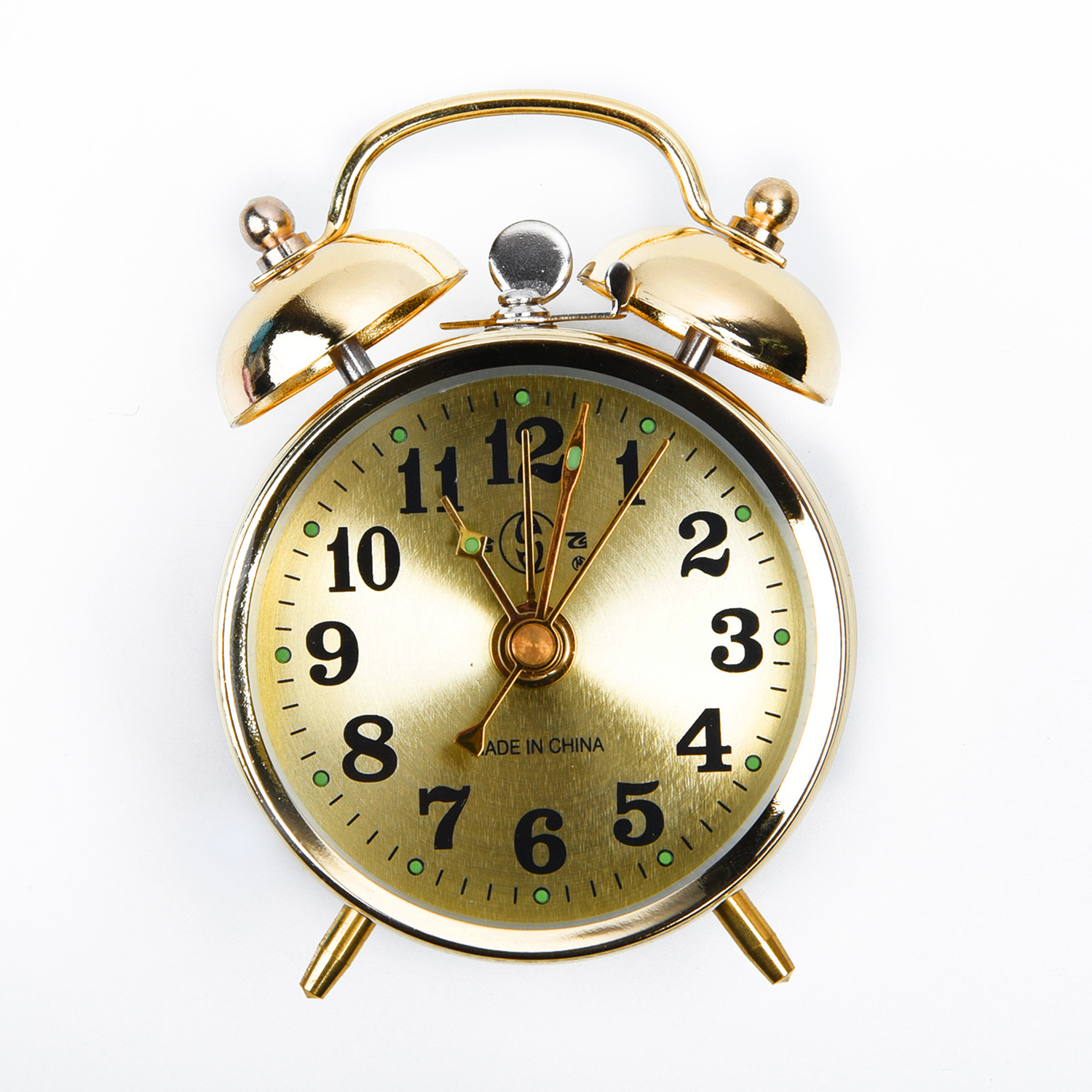 Vintage Alarm Clock - 1 pz retro puro rame a