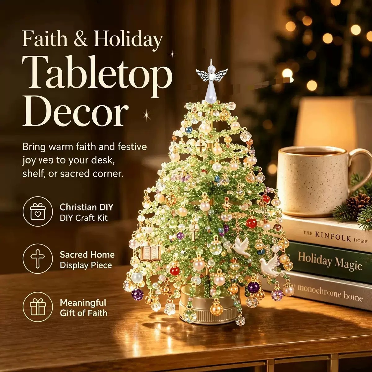 Home Decor Xmas Tree - Kit Artigianale per Albero Decorativo con