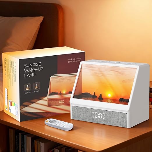 Vintage Alarm Clock - Sveglia con Simulazione Alba e Tramonto,