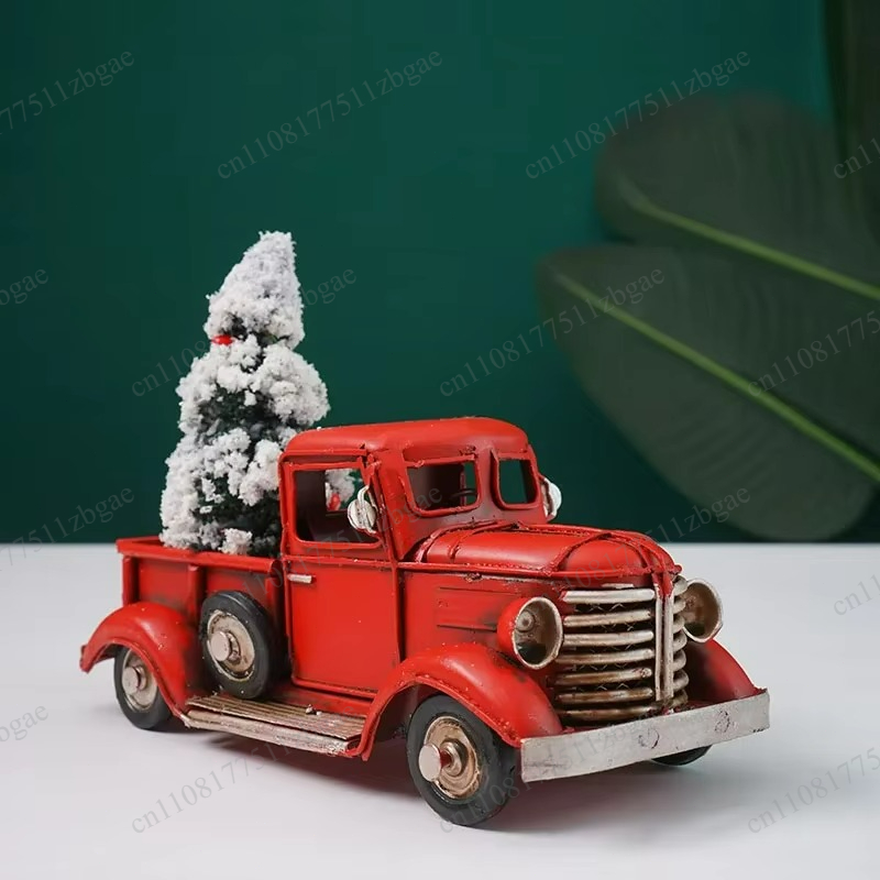 Home Decor Xmas Tree - Modello in metallo vintage di un