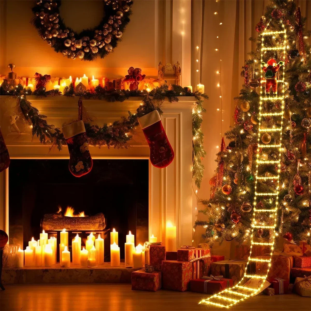 LED Ladder Light per babbo nat - Home Decor Xmas Tree recensione e prezzo