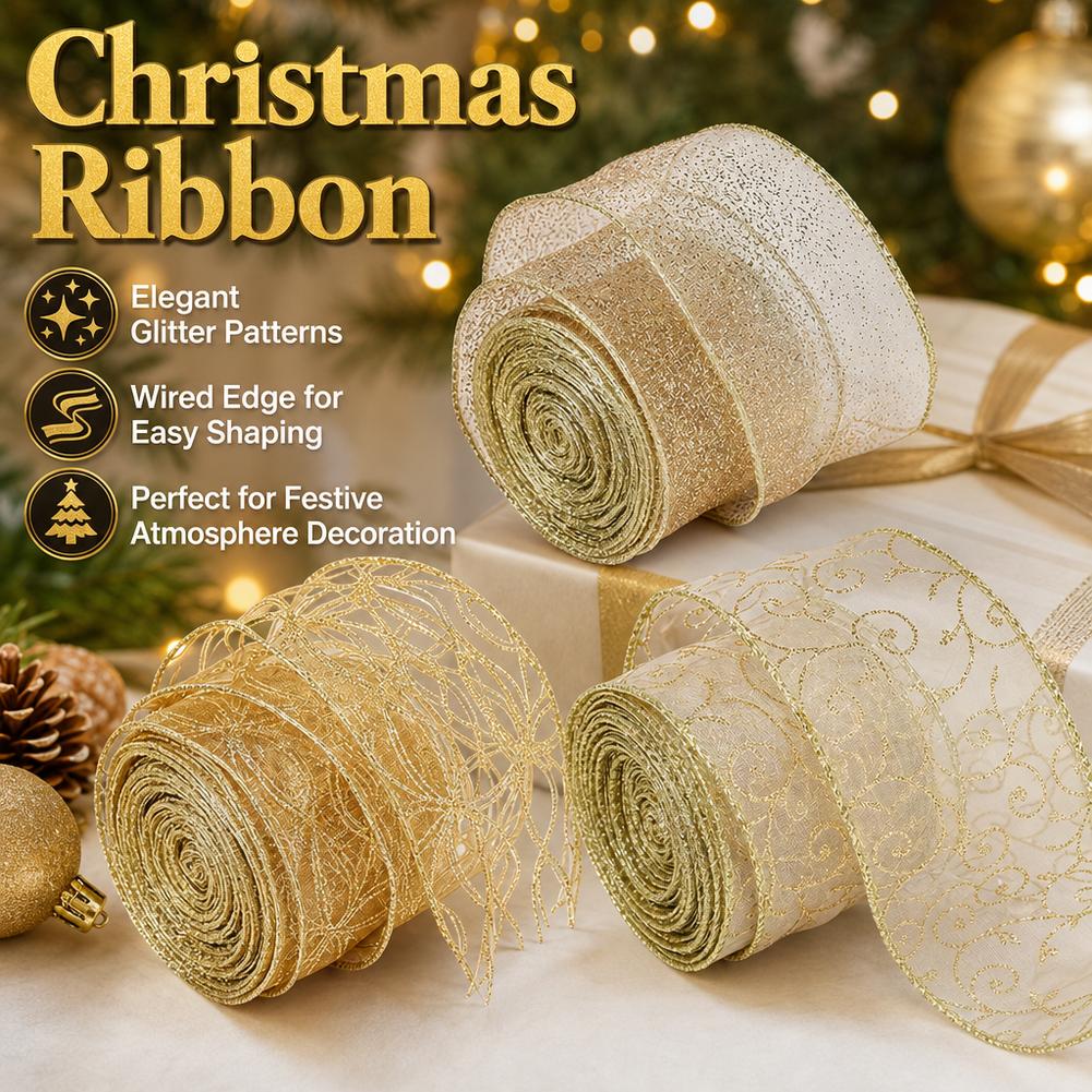 Nastro Natalizio 2m 2027 Oro A - Home Decor Xmas Tree recensione e prezzo