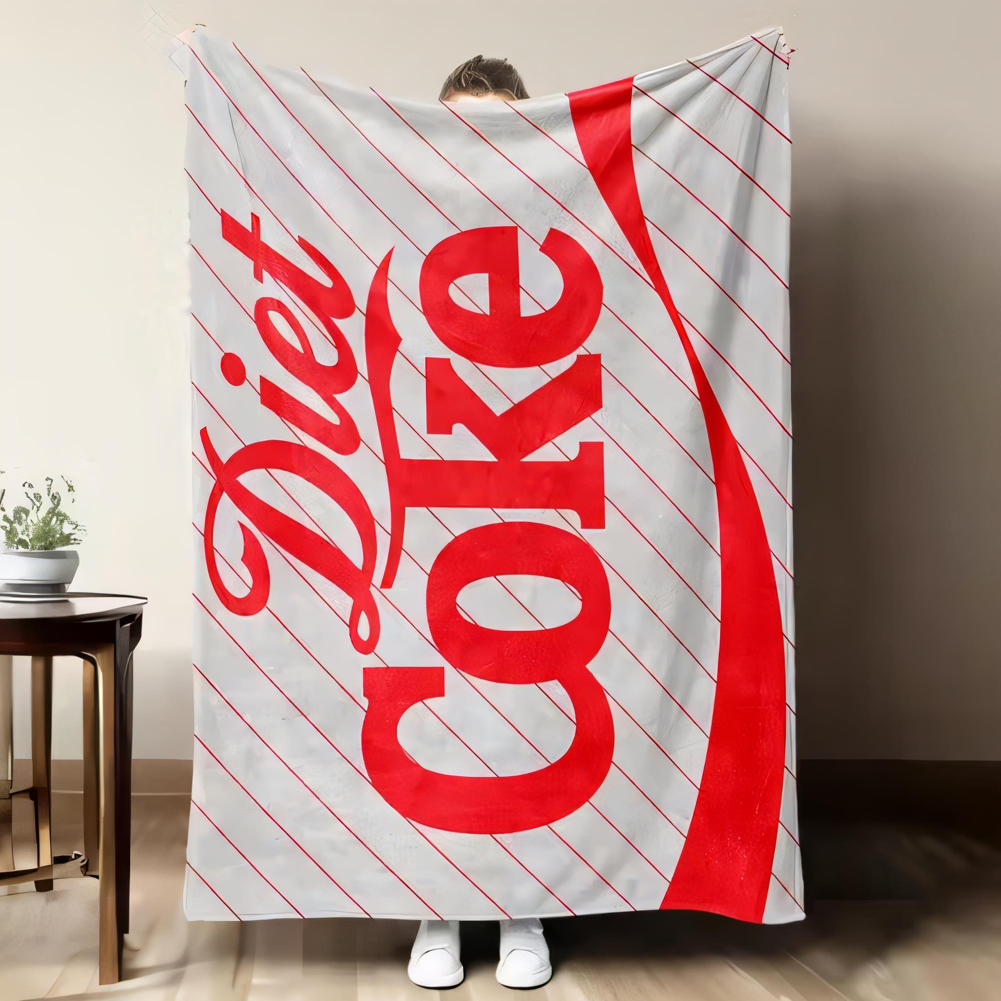 Coperta con logo Diet Coke, mo - Home Decor Logo Design recensione e prezzo