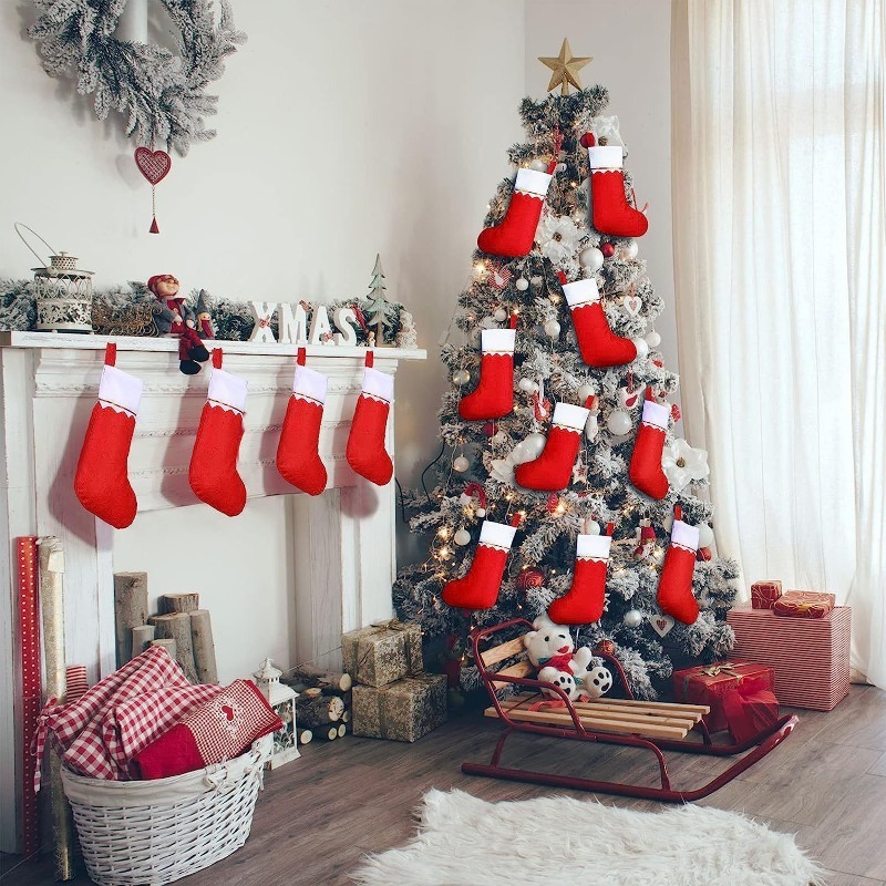 Calze natalizie con finiture d - Home Decor Xmas Tree recensione e prezzo