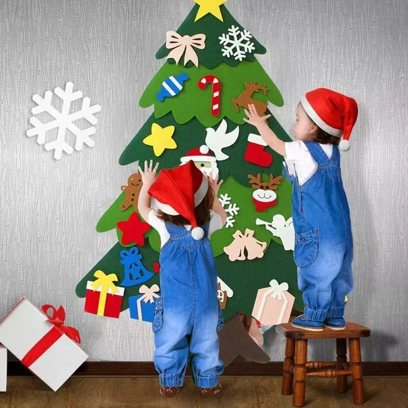 Bambini fai da te feltro alber - Home Decor Xmas Tree recensione e prezzo
