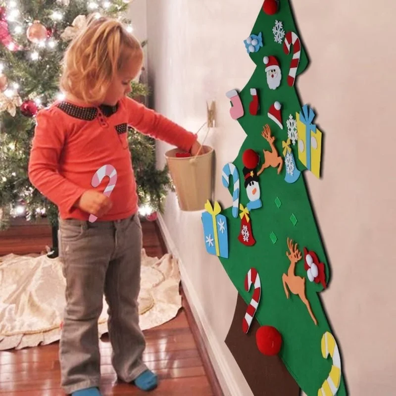 Bambini fai da te feltro alber - Home Decor Xmas Tree recensione e prezzo
