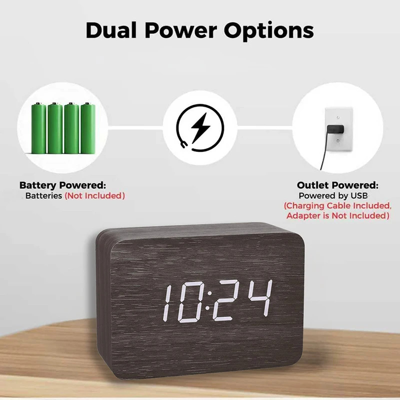 Sveglia Digitale in Legno con  - Vintage Alarm Clock recensione e prezzo